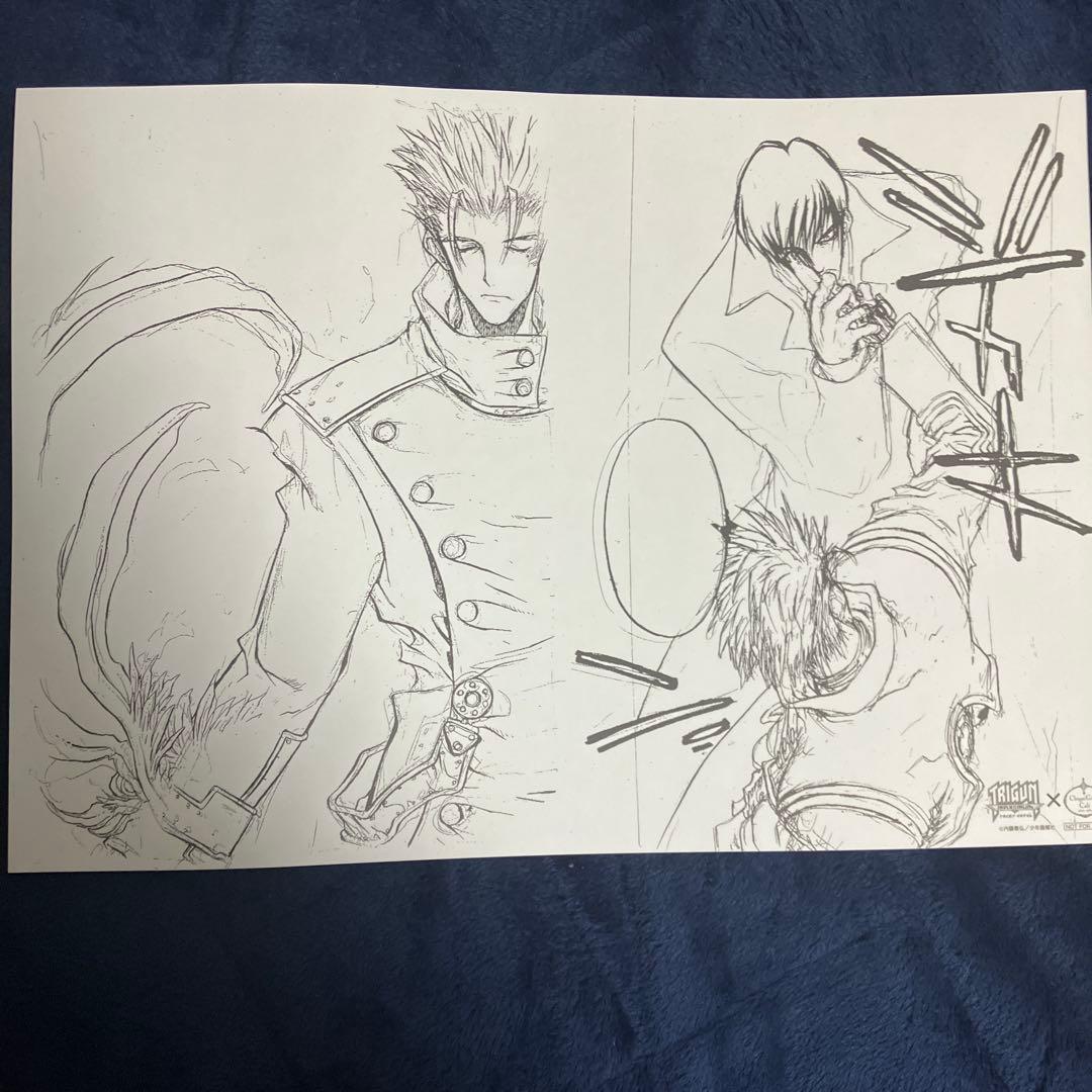 【六枚セット】中外グレースカフェ トライガン TRIGUN ラフペーパー