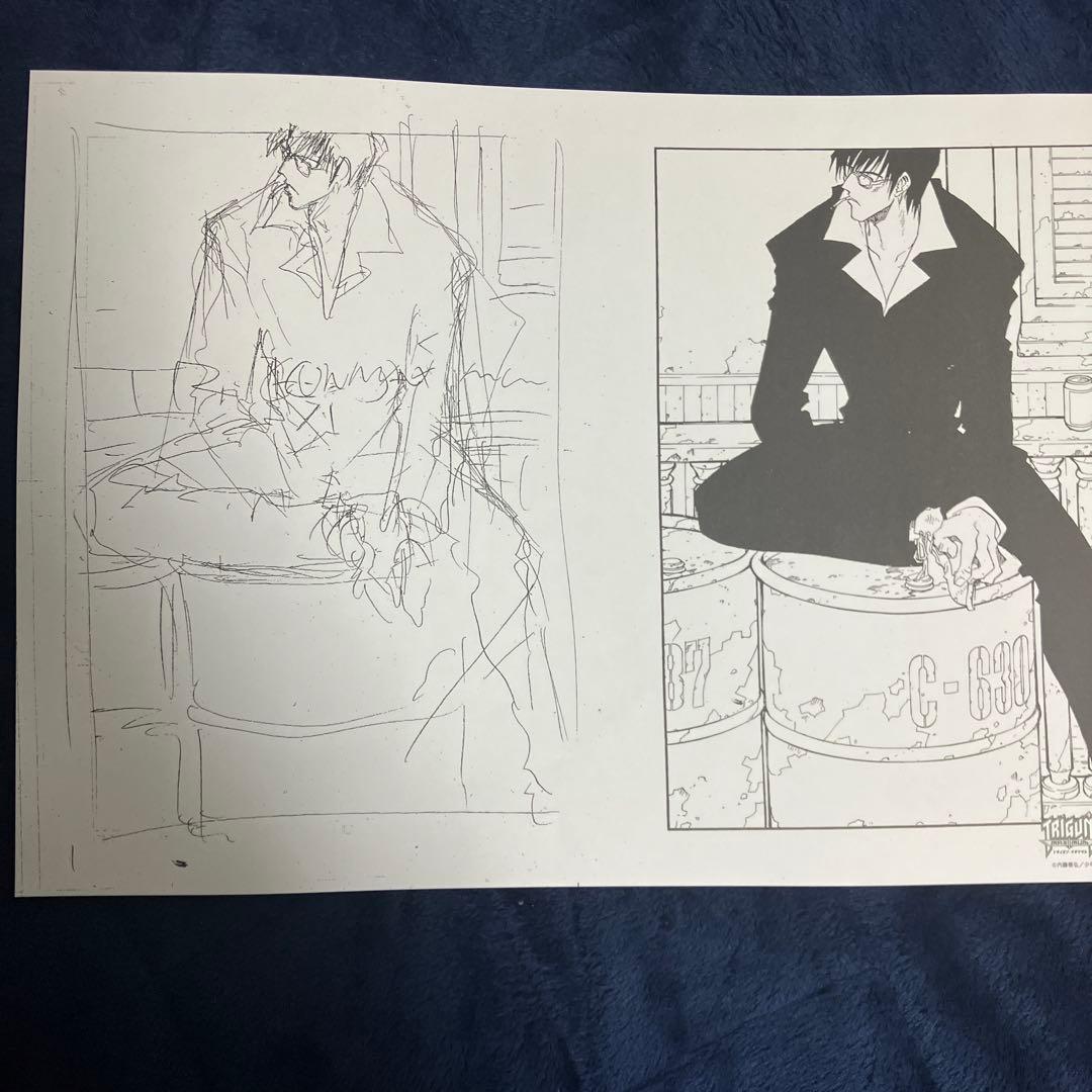 【六枚セット】中外グレースカフェ トライガン TRIGUN ラフペーパー