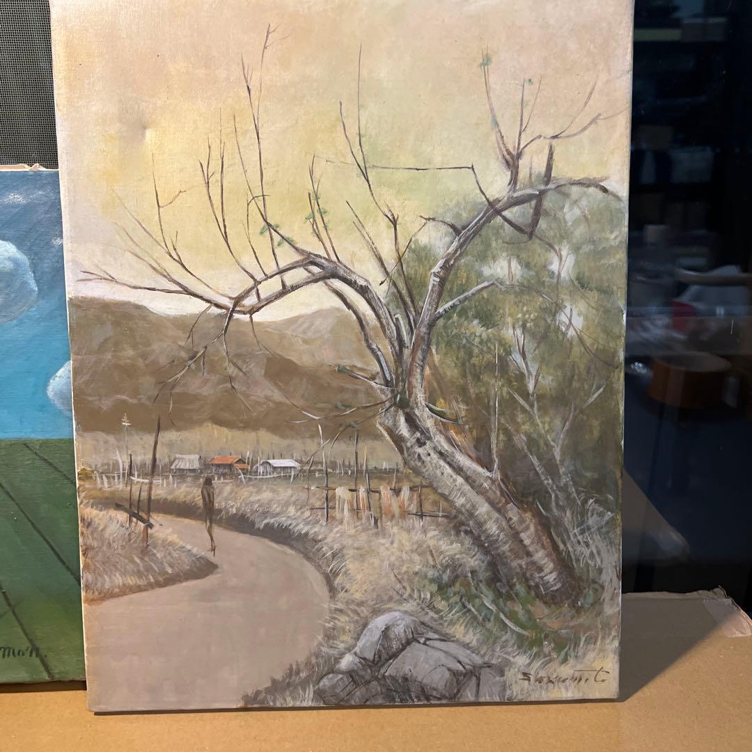 阪本修次　Mon 油彩画2枚