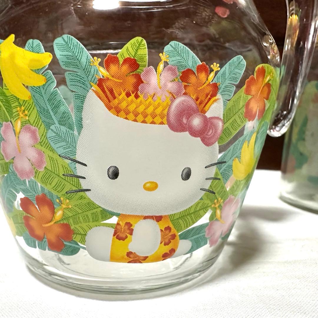 希少品　サンリオ　ハローキティ　トロピカル　ハイビスカスキティ　グラスまとめ売り