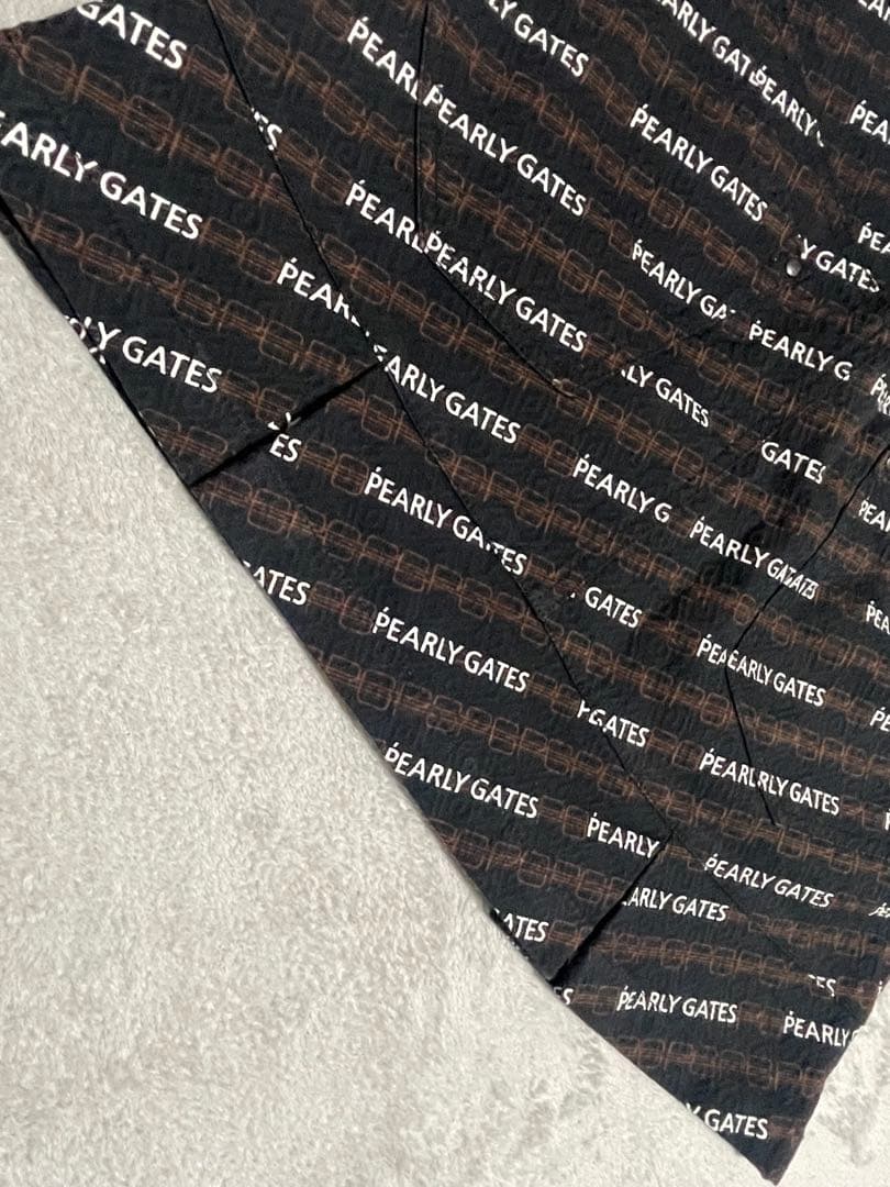 美品！！PEARLY GATES ロゴプリントスカート ブラック