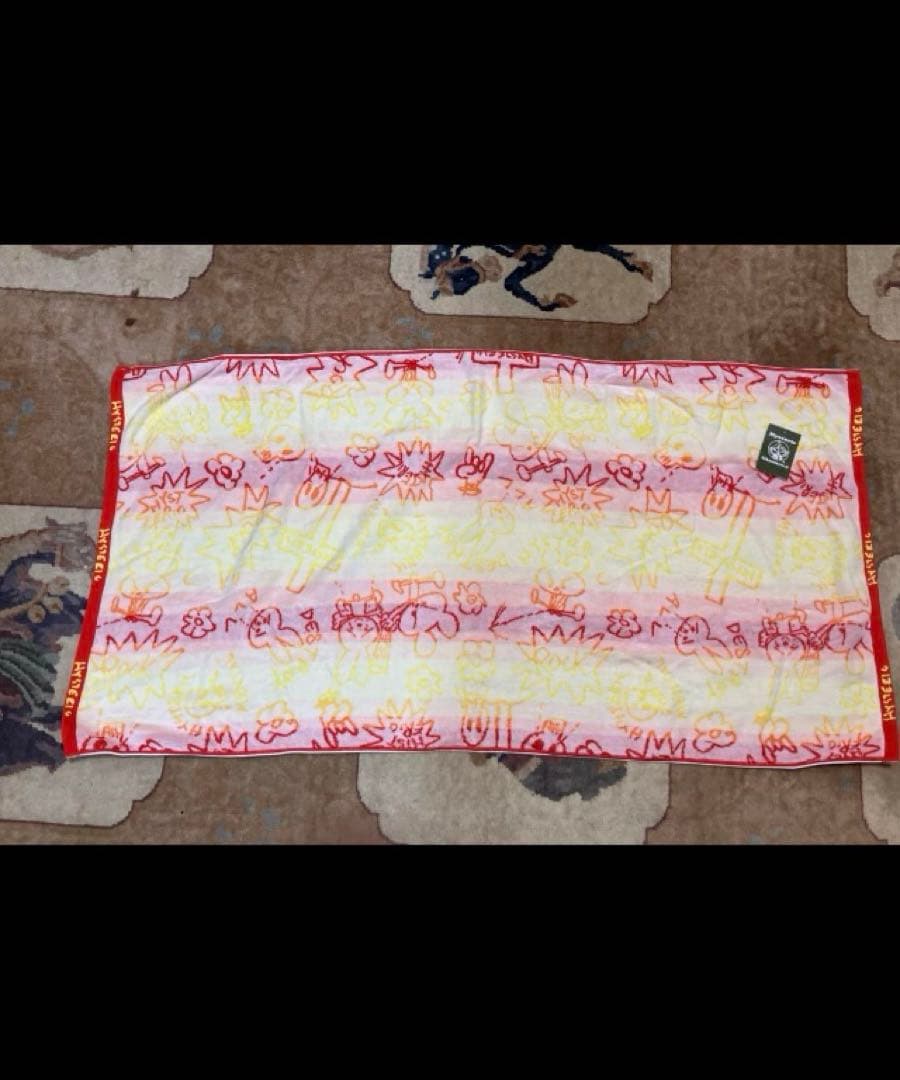 新品未使用　ヒステリックミニ　ラクガキ　うさぎ　バスタオル　匿名追跡便送料無料