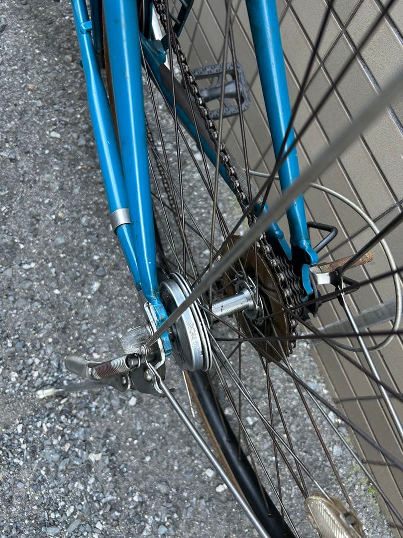 ブリヂストン　マークローザ　7s 青 クロスバイク　自転車　カゴ　受取方法注意