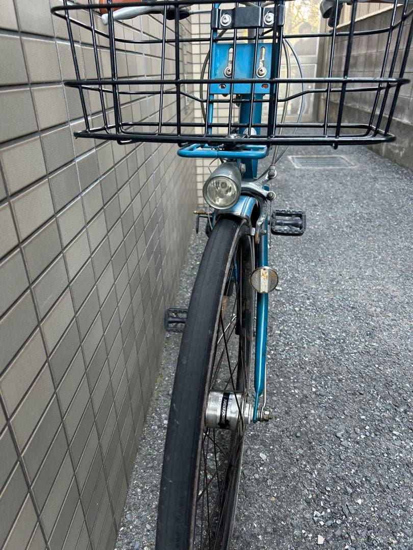 ブリヂストン　マークローザ　7s 青 クロスバイク　自転車　カゴ　受取方法注意