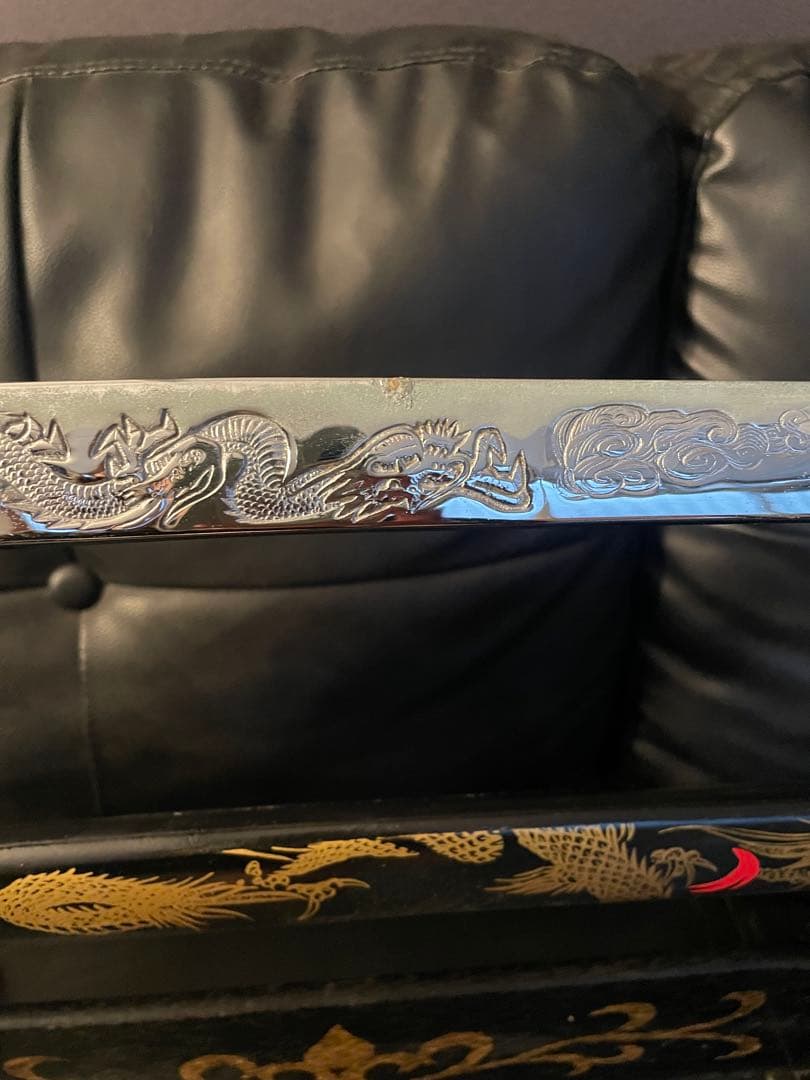 高級模造刀　太刀　居合刀　龍刻 模造刀