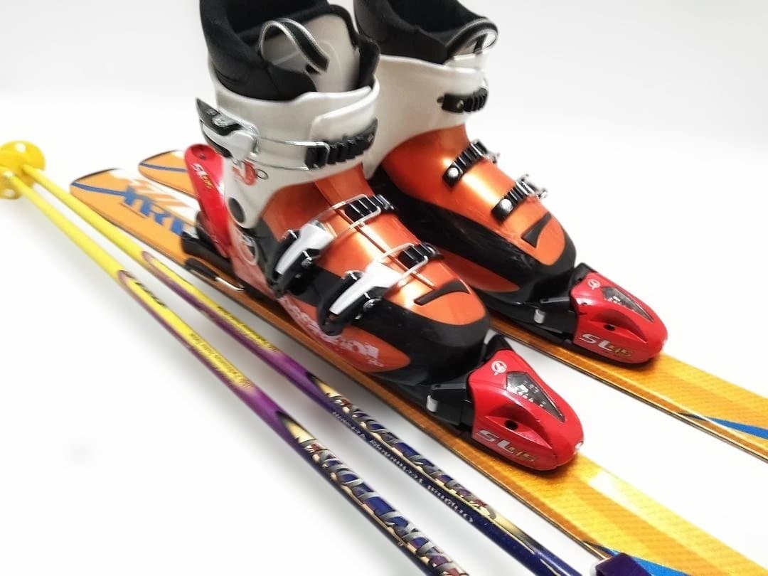 ジュニアスキー4点セット HEAD 117cm ロシニョールブーツ 22cm