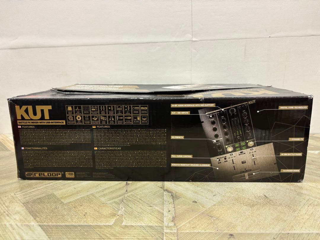 reloop USBインターフェイス搭載のデジタル2chDJミキサー KUT