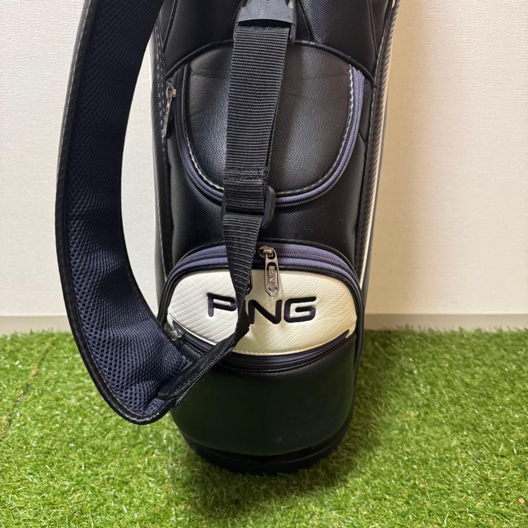 PING ピン キャディバッグ ゴルフバッグ ブラック 9型