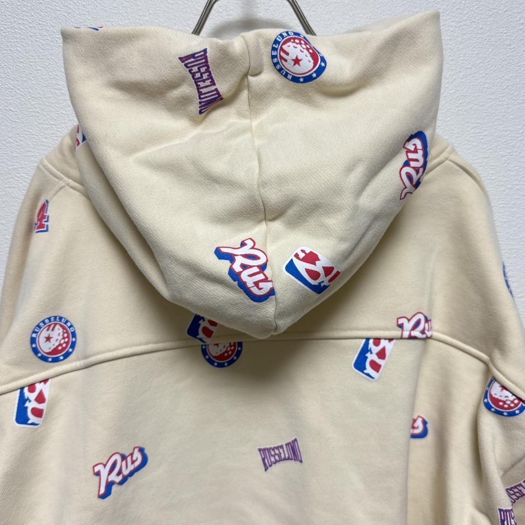 ラッセルノ　Russeluno ロゴパターンフーディ サイズ6