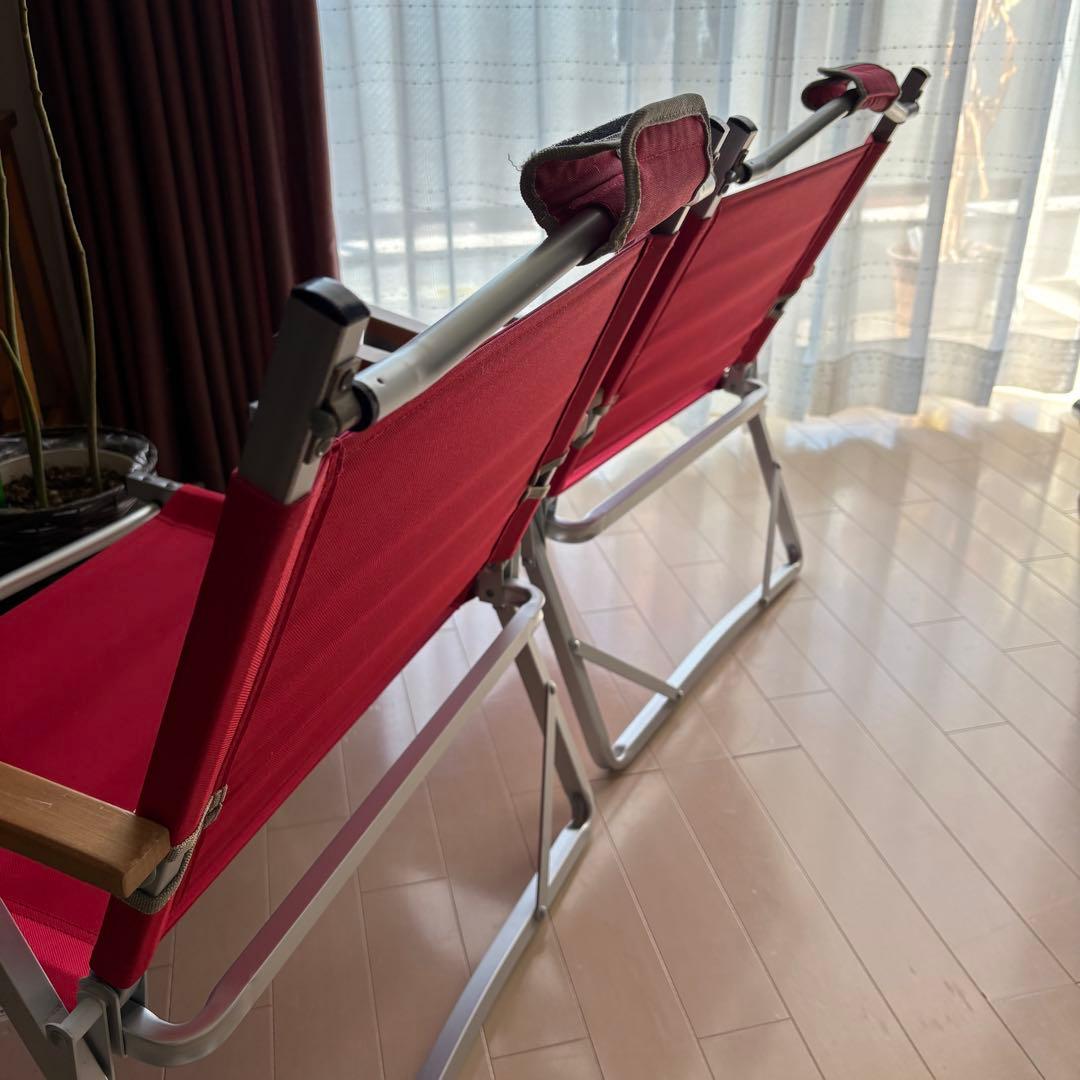 Coleman コールマン コンパクトフォールディングチェア（レッド）2脚セッ