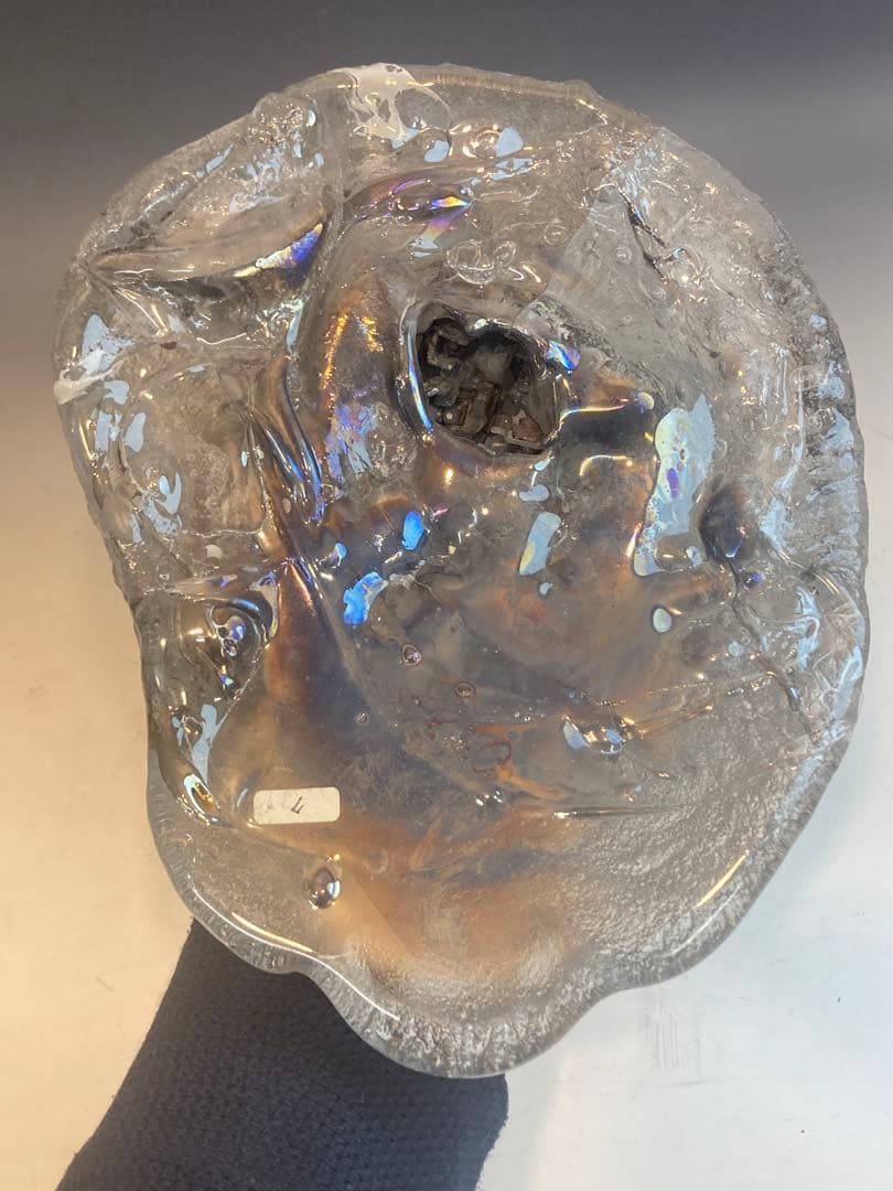 鯉江良二 作 「MASK」ガラス作品 共箱 希少作品 キズあり