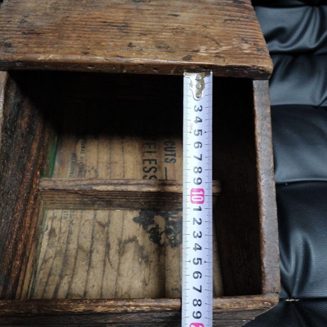 古道具 自転車店 作業箱 木箱 昭和レトロ