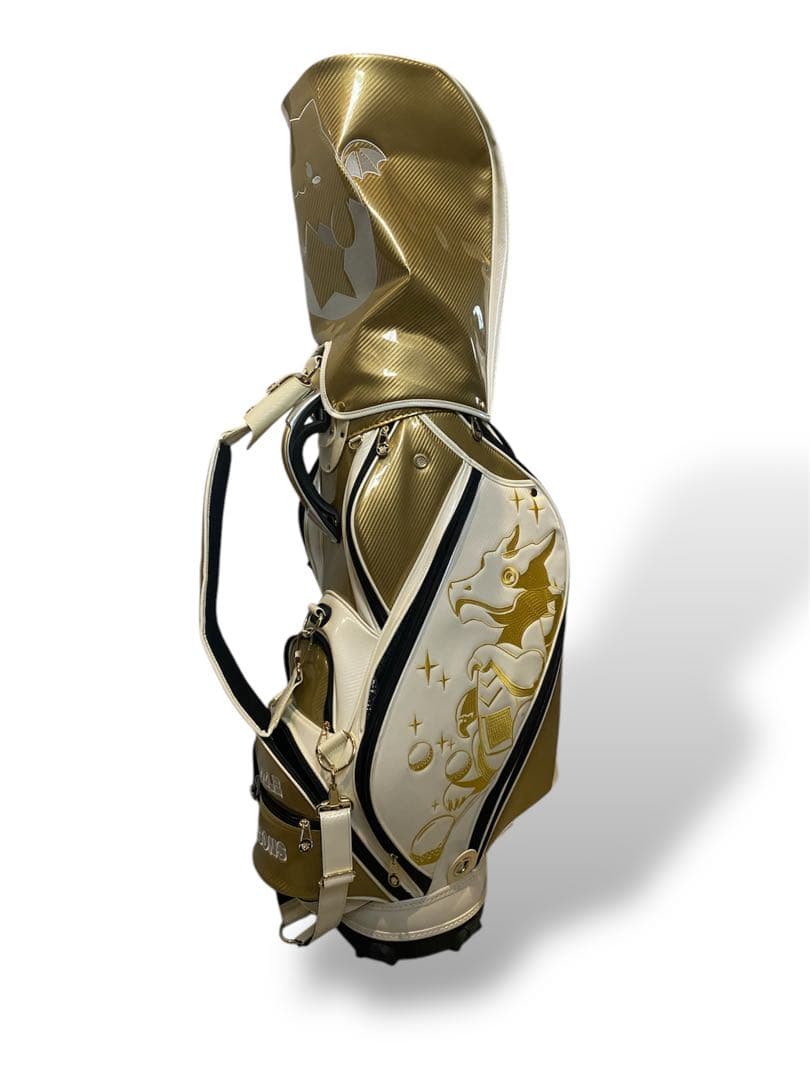 値下げ✨未使用✨golf パズドラ　ゴルフキャディバッグ　パールホワイトゴールド