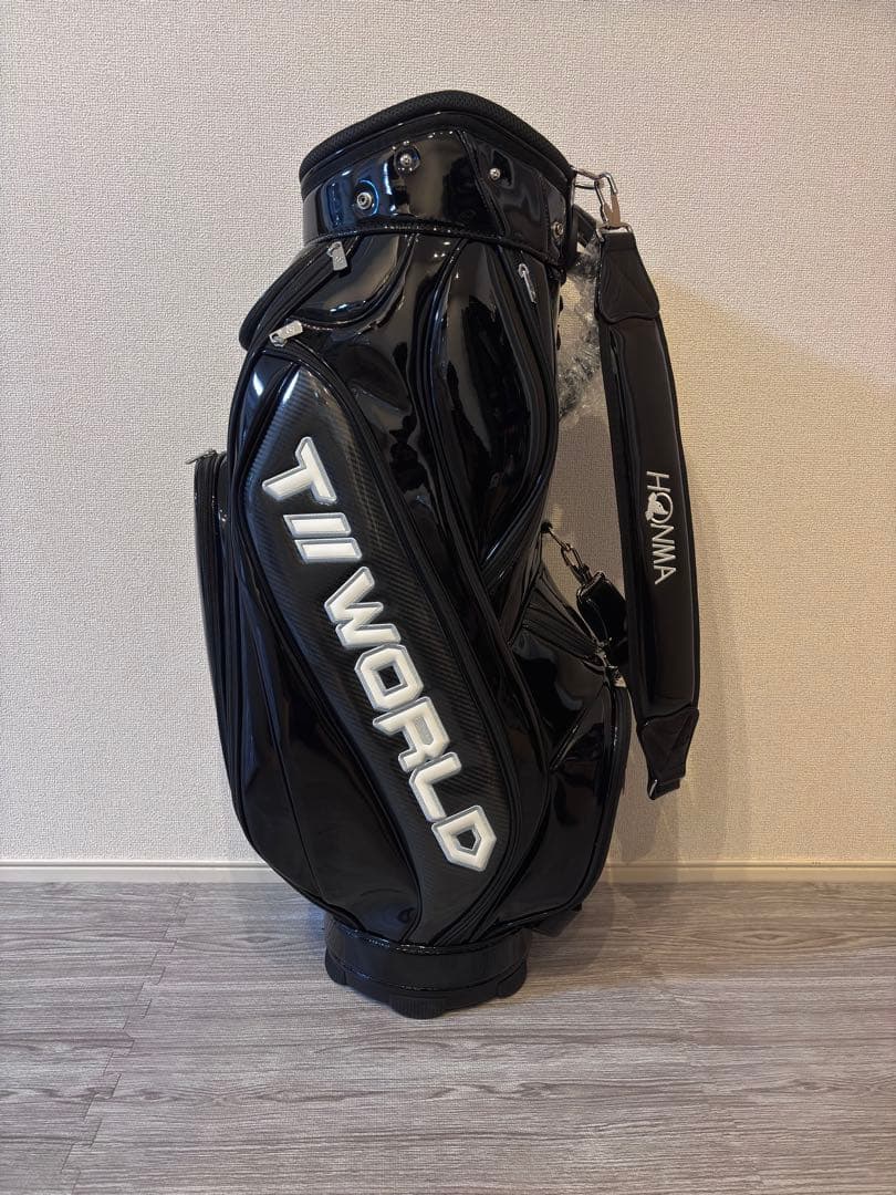 新品未使用 HONMA キャディバッグ Wフュージョン BLACK /BLACK