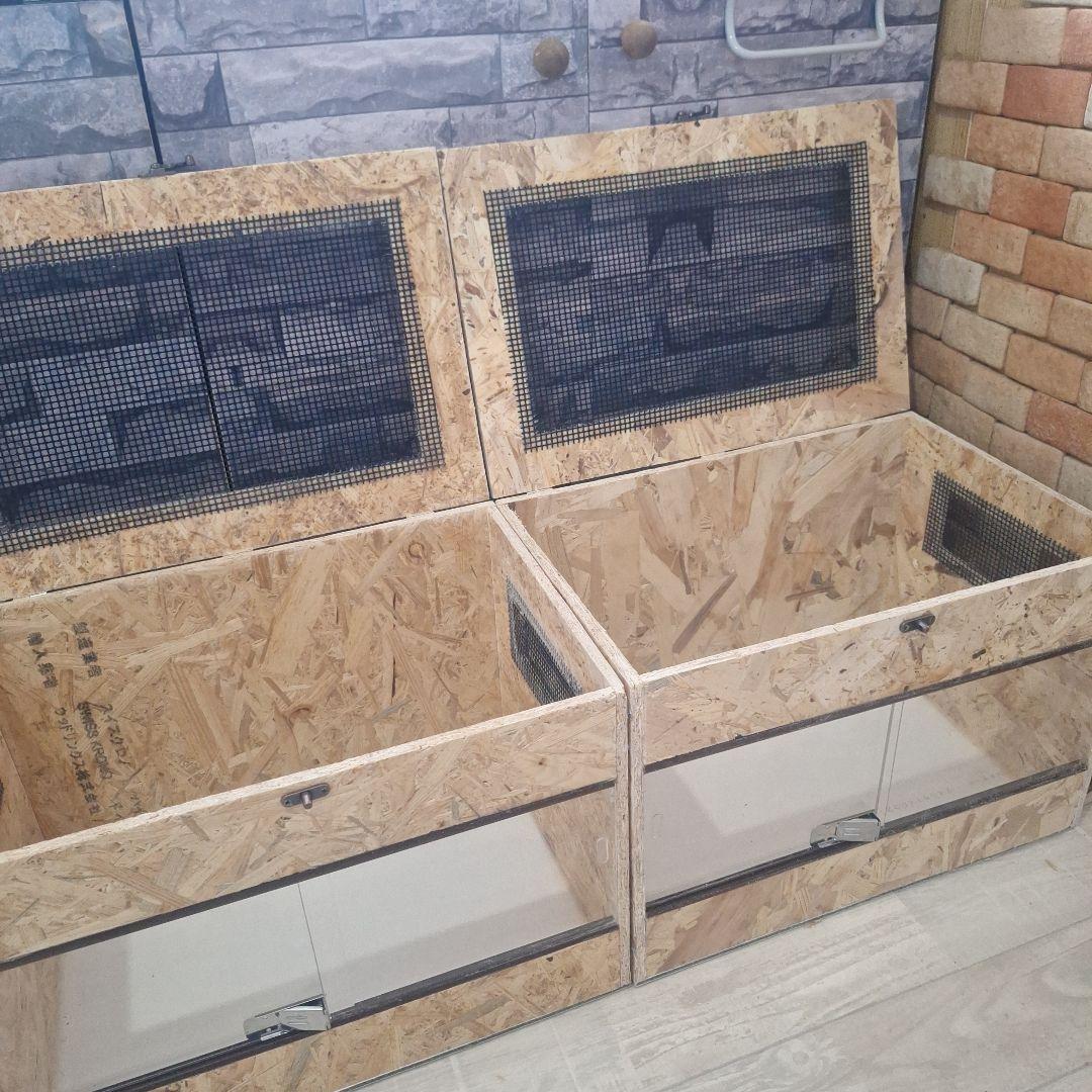 【まとめ特価】コスパ重視！OSB木製ケージ2個セット