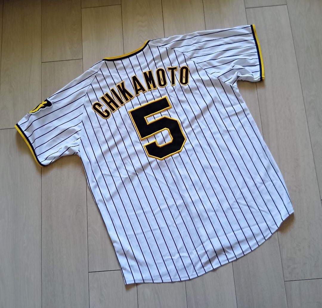 阪神　タイガース　近本　ホーム　ユニフォーム　ミズノ　L