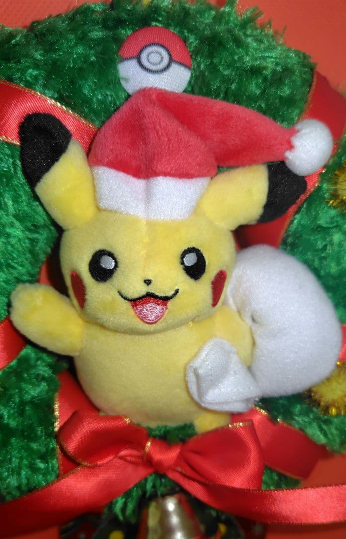 ポケモンセンター　☆　ピカチュウ　クリスマスリース　ぬいぐるみ　☆