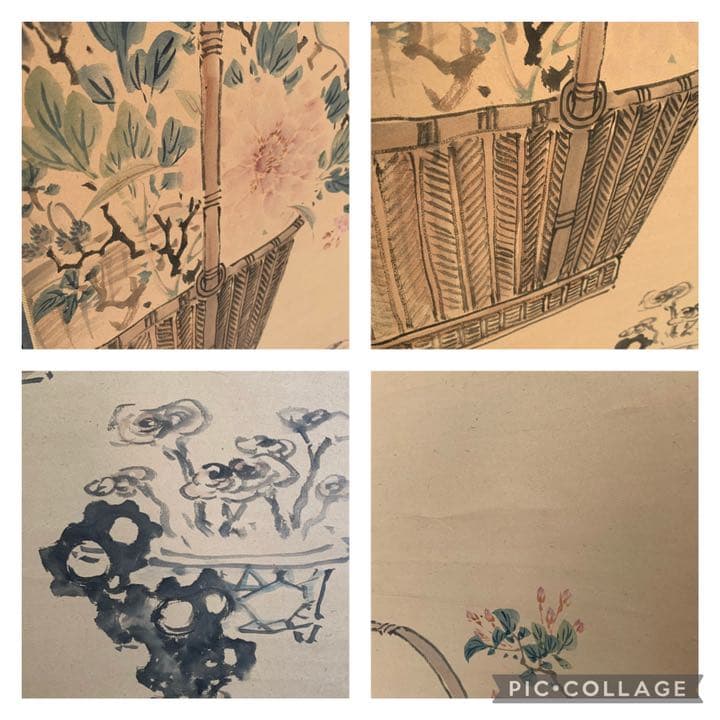 野口 小蘋　野口小蘋　四君子 紙本墨画淡彩 掛軸 玉山女史 絵画