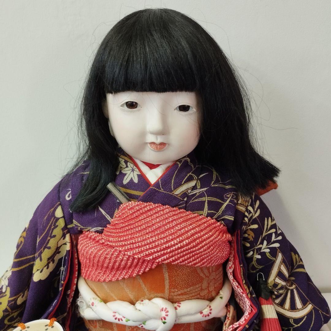 市松人形 日本人形 アンティーク 女の子 着物 ビスクドール