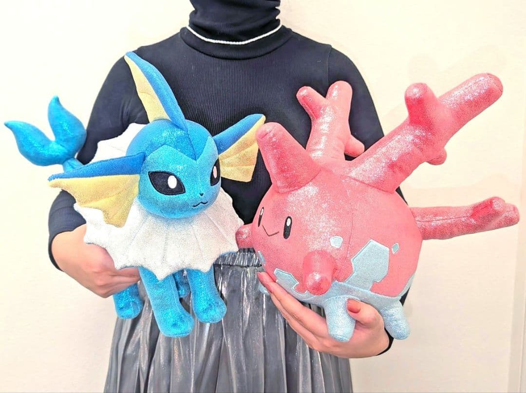 ポケモン キラリン グリッター ぬいぐるみ ミロカロス サニーゴ シャワーズ