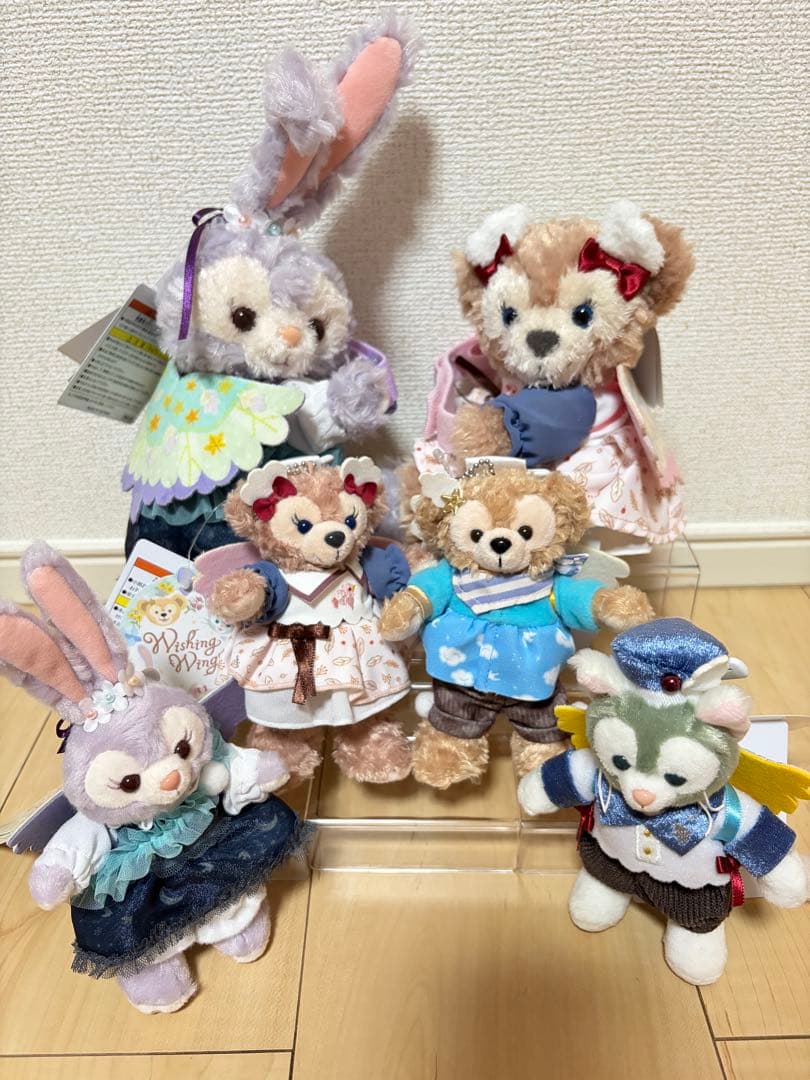 ディズニー ウィッシングウィングス ぬいぐるみ バッジ 文具 8点セット