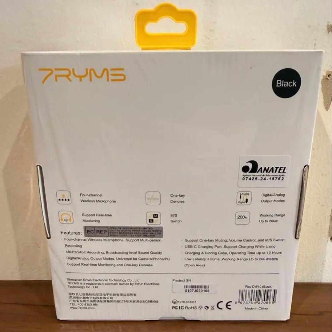 TRYMS iRay DW40 ワイヤレスマイク 4ch 無線マイク 200m