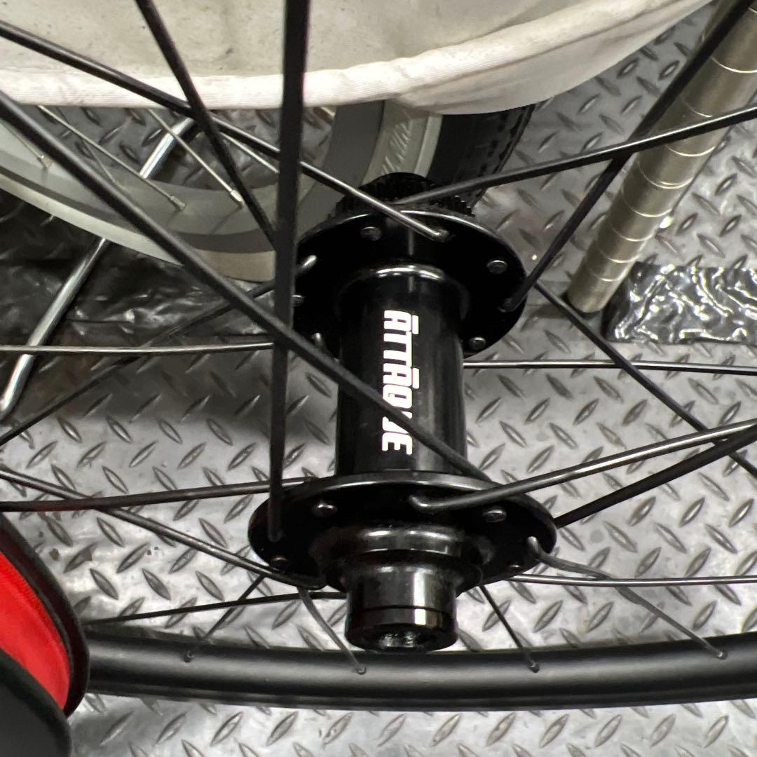 attaque アタッキーc451-RD 完組ホイール カーボン45mm