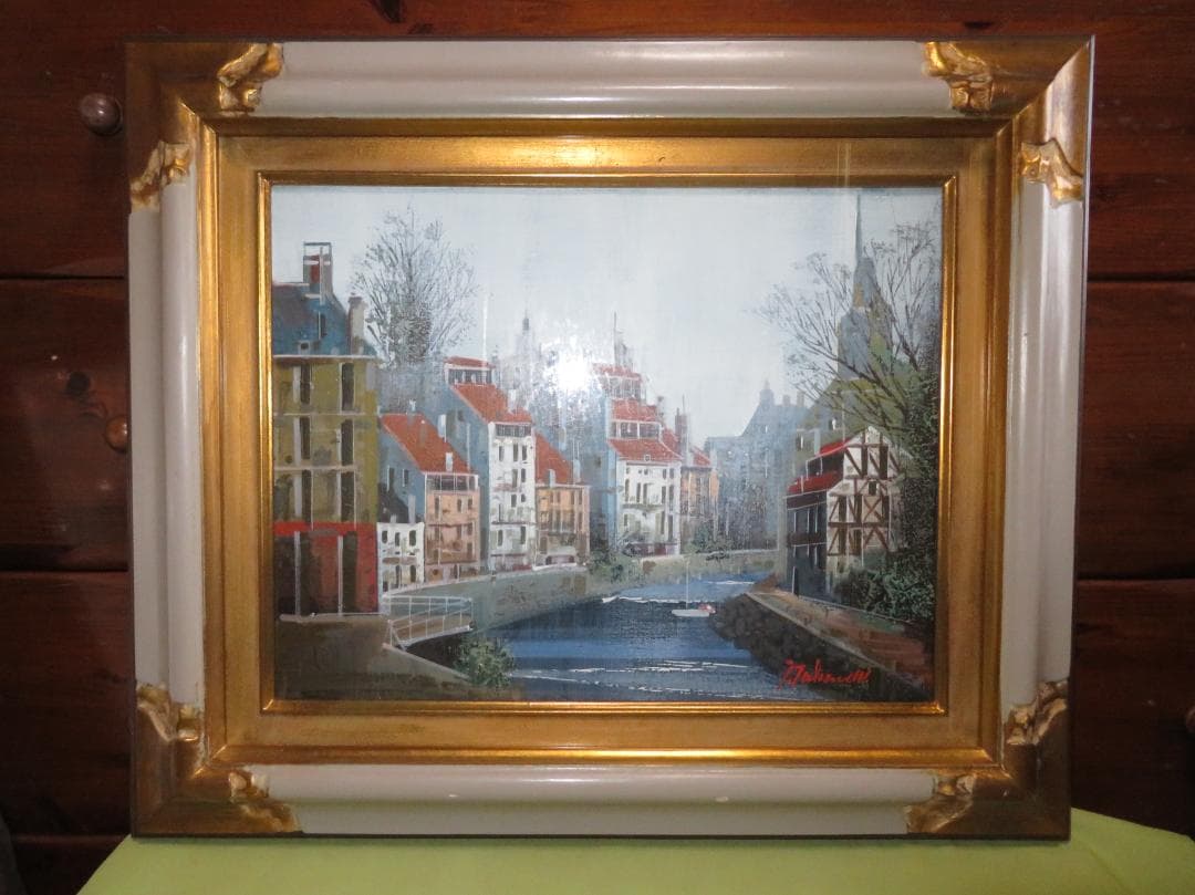 竹内 敏彦　「ストラスブール」 油彩　F6号　元一創会会員 日美連会員 帝美卒