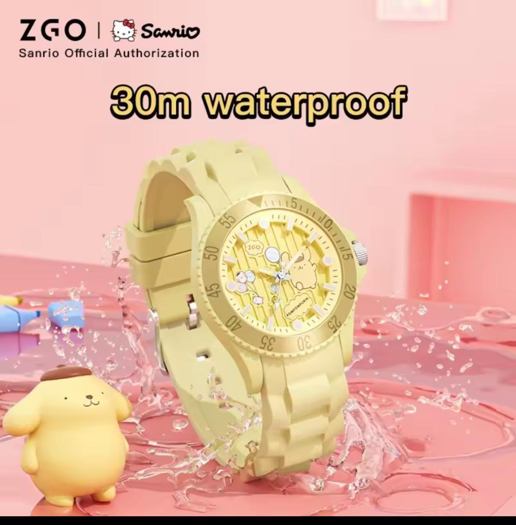 ポムポムプリン ダイヤル アナログ サンリオ 腕時計 限定 海外 コラボ