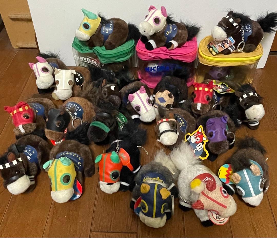 競馬　ぬいぐるみ　キーホルダー　4S.5S まとめ売り オグリキャップ