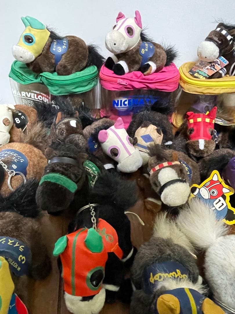 競馬　ぬいぐるみ　キーホルダー　4S.5S まとめ売り オグリキャップ