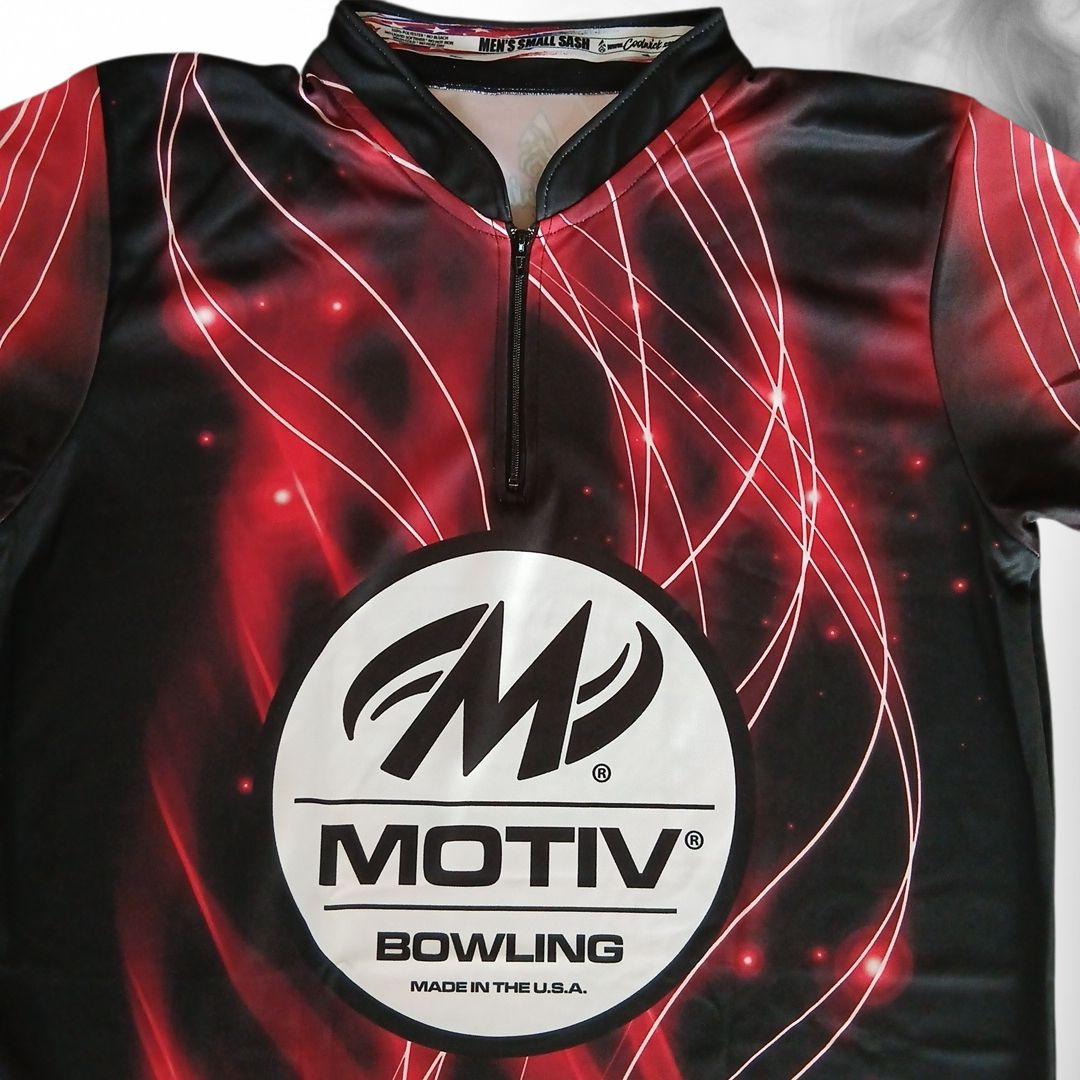 新品✨ボウリングウェア　MOTIV　日本サイズM　ブラック　レッド　USA製