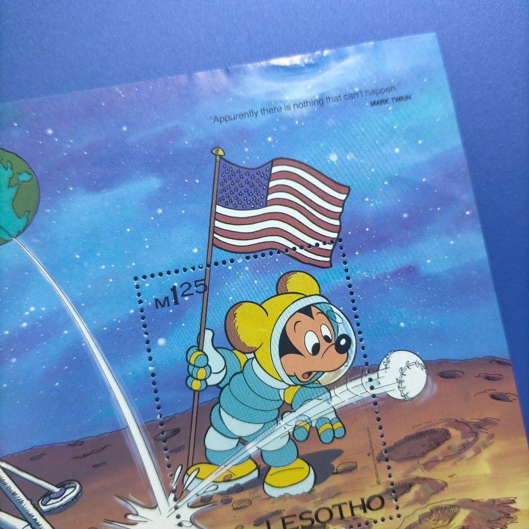 4468 外国切手 レソト ディズニーキャラクター 1985年 3枚+小型シート