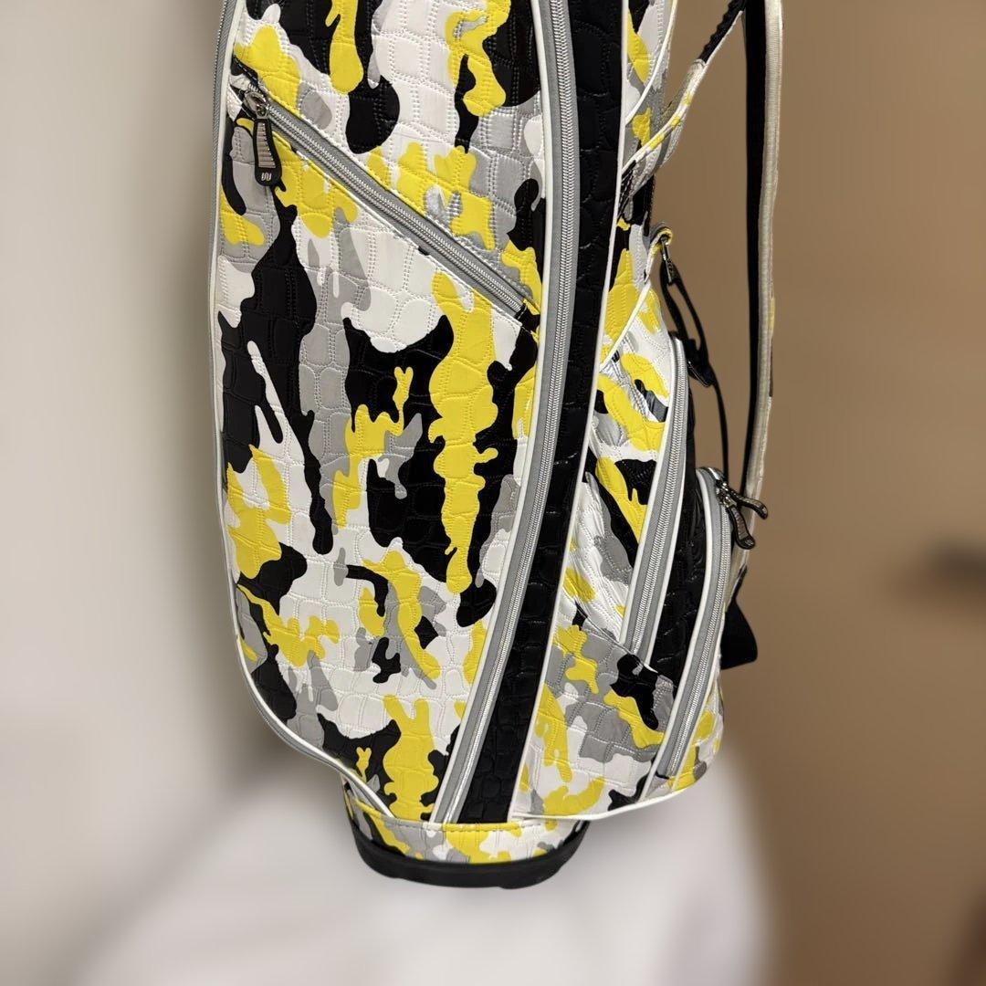 キャディバッグOUUL（オウル）ウェイカートバッグ（イエロー×ブラック）
