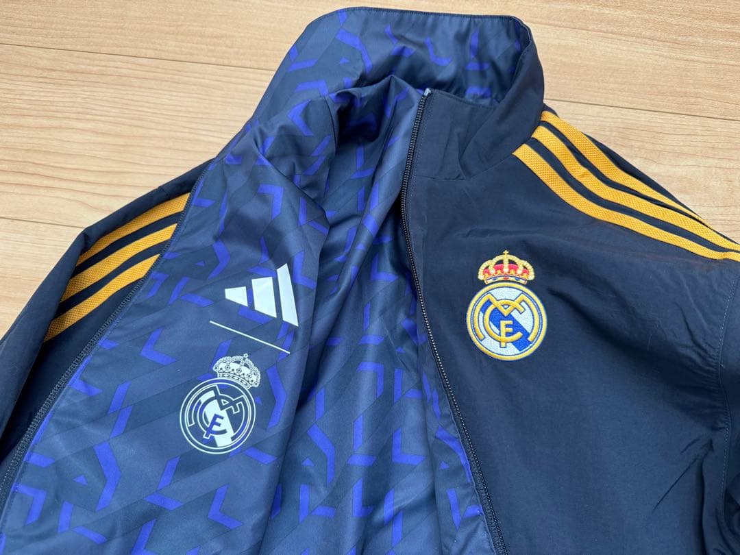 新品 アディダス レアルマドリード アンセムジャケット リバーシブルジャケット