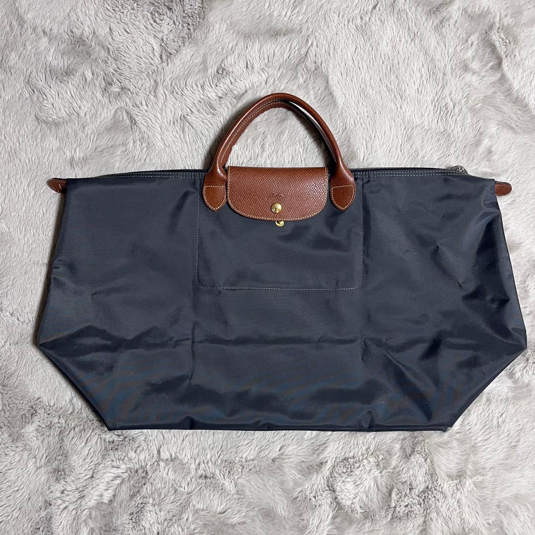 ロンシャン　プリアージュ　XLトラベルバック　ダークグレー