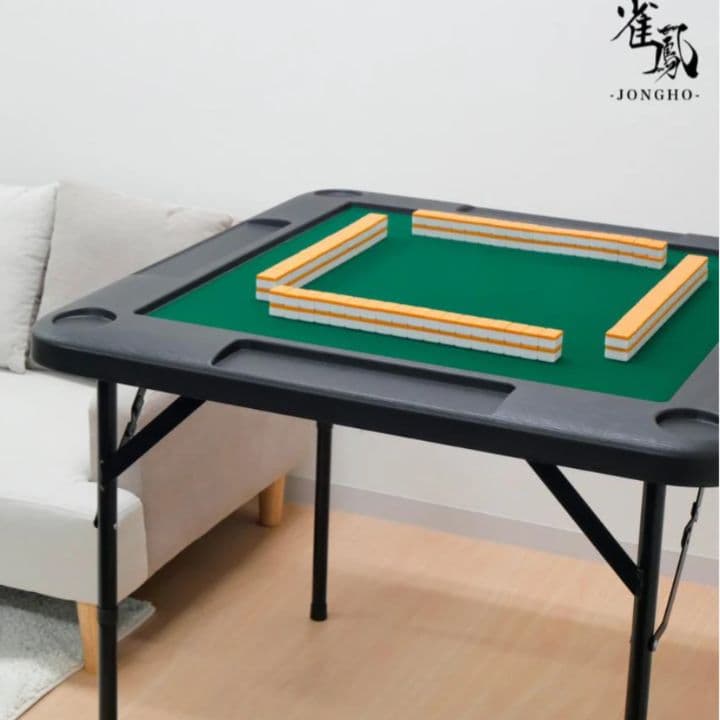 麻雀台 麻雀卓 麻雀テーブル 折りたたみ 軽量 マージャン台 ブラック