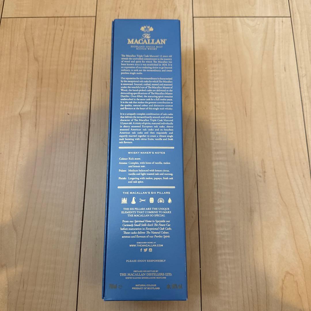 ウイスキー MACALLAN 12yo Triple Cask Matured 750ml