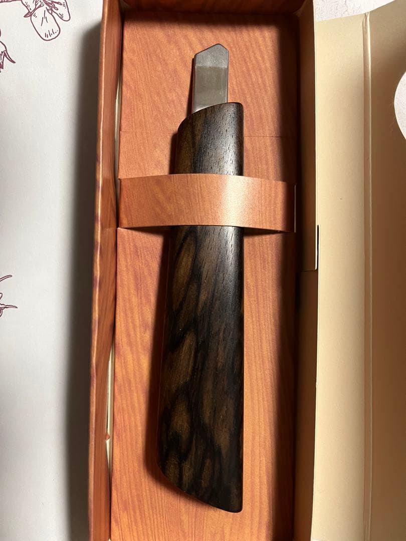 工房偰　黒柿　孔雀杢　　カッター