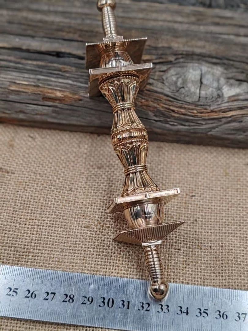 【修縁堂】法具 塔杵 金剛杵 仏教法具 真言宗 法器vajra17CM