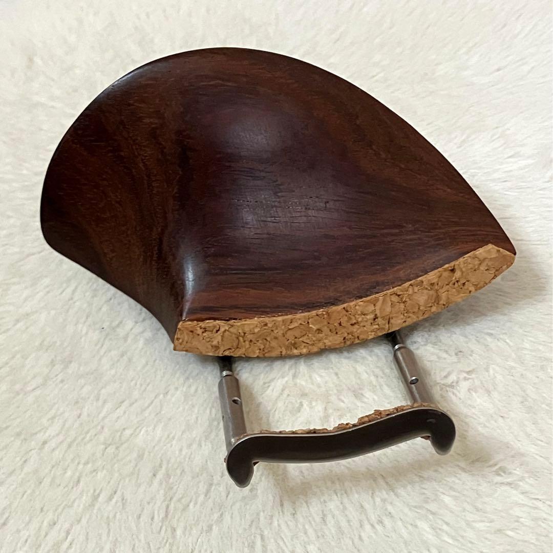 【美品】バイオリン　テールピース・あご当て　ローズウッド