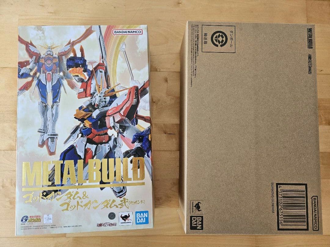 2次出荷分 メタルビルド ゴッドガンダム＆ゴッドガンダム弐　伝票跡無し