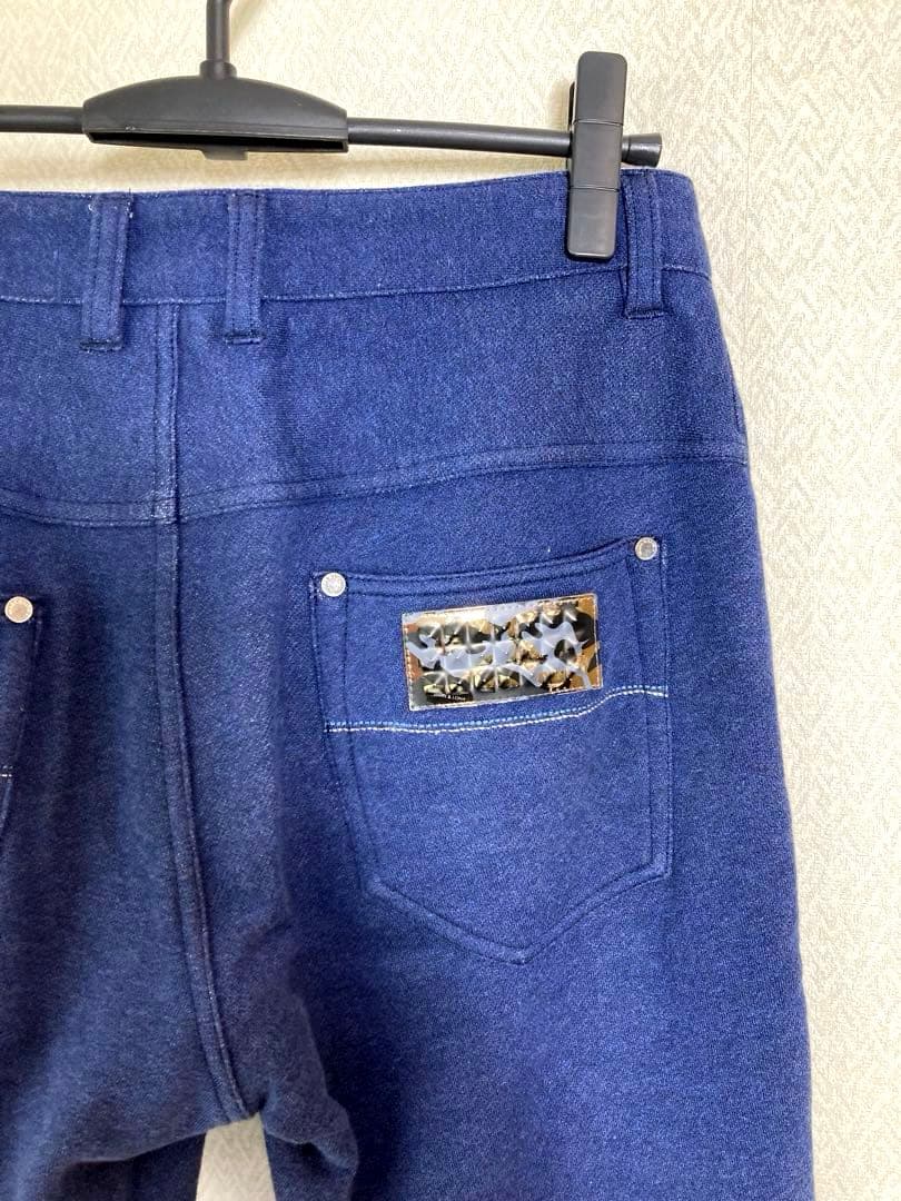 （美品）MARK&LONAゴルフパンツ ズボン 青系 マークアンドロナ サイズM