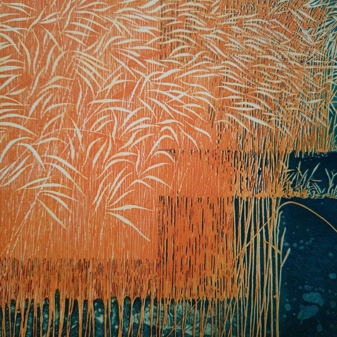 特価◯絵画 カラ―銅版画 額装品