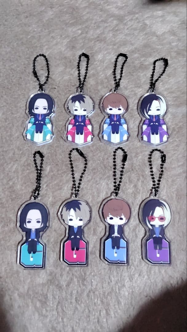 アクリルキーホルダー 8個セット　GLAY　すわりんこ　新品