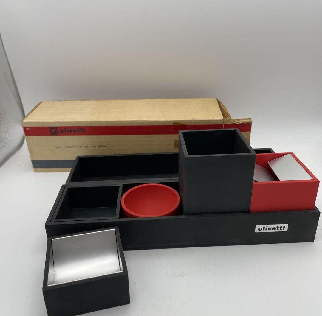 【1950年代】希少！olivettiオリベッティデスクセット　灰皿小物入れ②