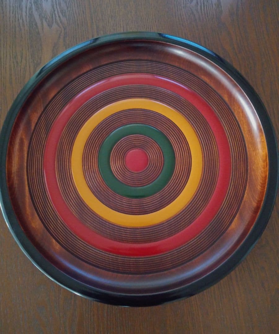 香川漆器独楽お盆36㎝