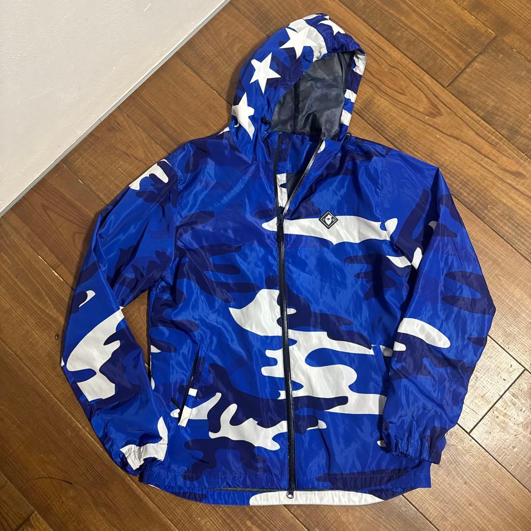 V12 ジップブルゾン　メンズL 裏地付き　カモフラージュ　迷彩