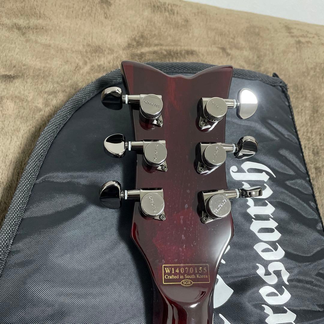 シェクター　ギター　EMG ケース付き