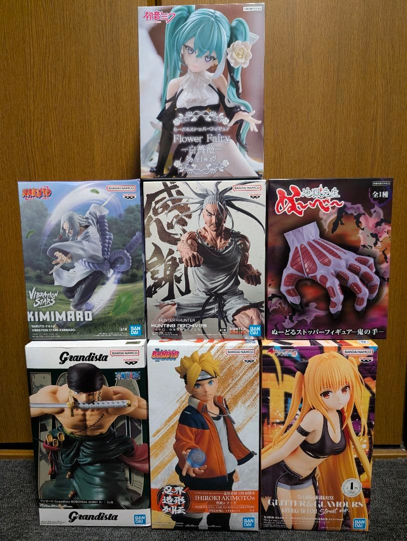 プライズフィギュア 7点 ゾロ ぬーすと ミク ネテロ 金色の闇 ボルト